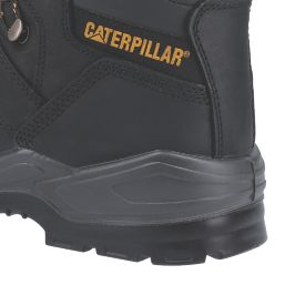 CAT Striver Injected Size 10  Black Water-Resistant Steel Toe Cap Safety Boots