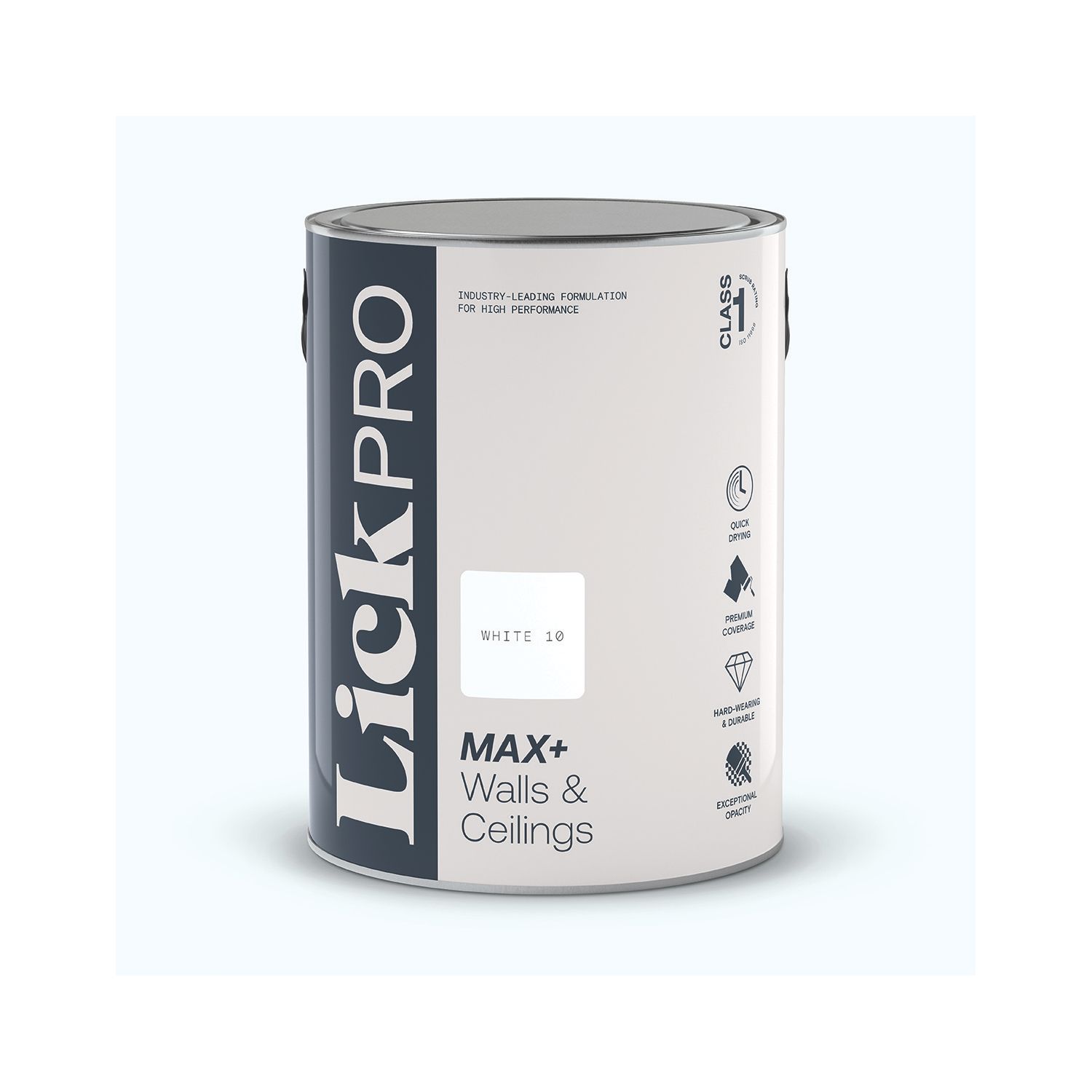 LickPro Max+ 5Ltr White 10 Matt Emulsion Paint (715JX)