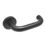 Eclipse Precision Safety Fire Rated Lever on Rose Door Handle Pair Matt Black