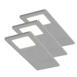 Sensio Astro TrioTone Rectangular LED Cabinet Downlights Aluminium 14.4W 280-300lm 3 Pack