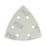 Flexovit Delta A203F 120 Grit 6-Hole Punched Multi-Material Sanding Triangles 95mm x 95mm 6 Pack