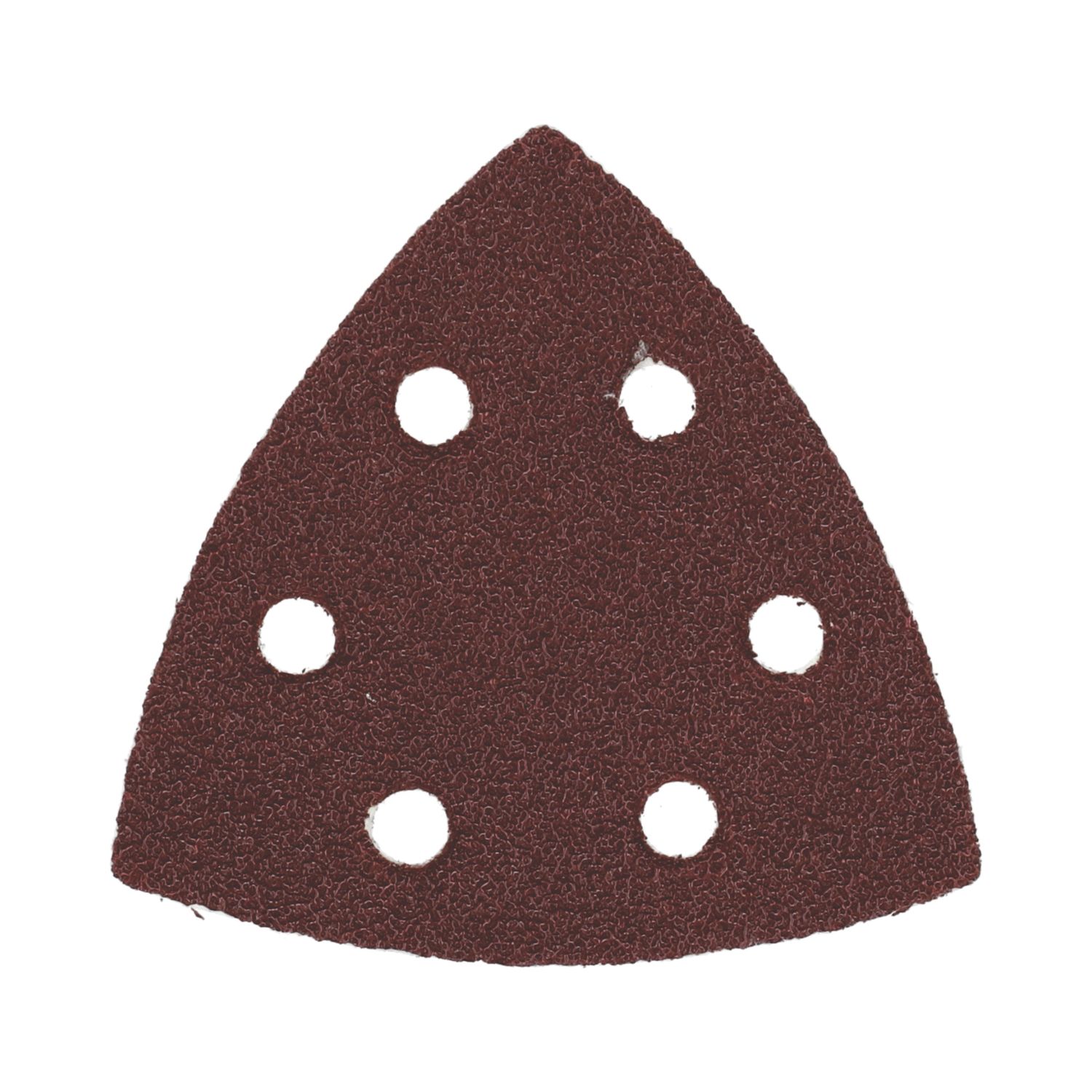 Flexovit Delta A203F 120 Grit 6-Hole Punched Multi-Material Sanding Triangles 95mm x 95mm 6 Pack (715RT)