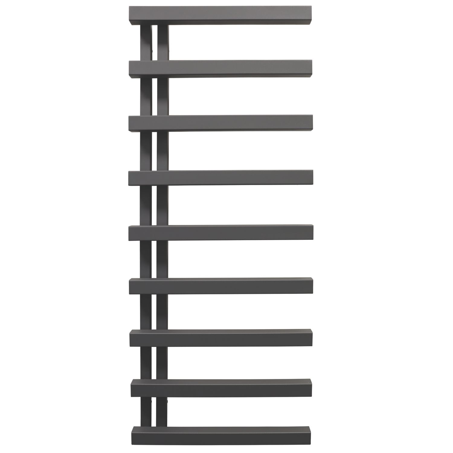 Towelrads 1245mm x 500mm 1873BTU Anthracite Flat Designer Towel Radiator (715RY)