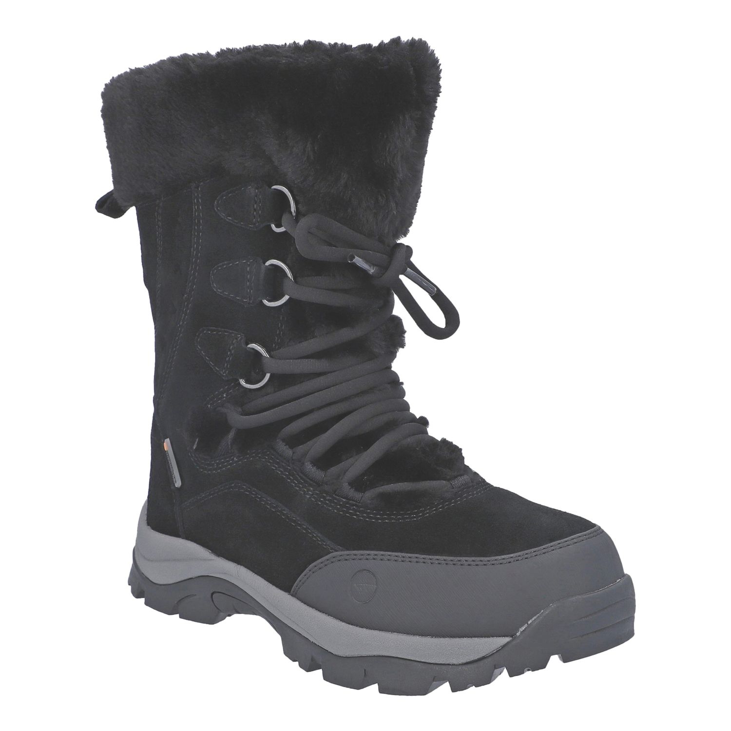 Hi-Tec Mortiz 200 Size 8 Womens Black Waterproof Non Safety Work Boots (715XE)