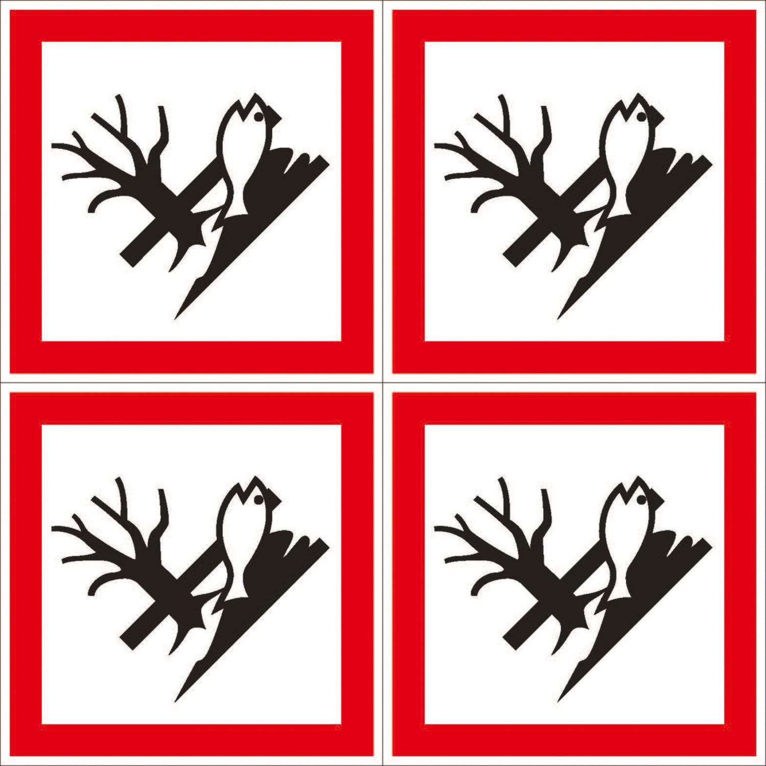 Essentials Danger for Environment GHS Labels (Sheet) 100mm x 100mm (715YU)