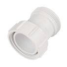 McAlpine T12A-2 BSP Straight Coupling White 1 1/2" x 1 1/2"