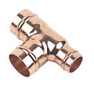 Flomasta  Brass Solder Ring Reducing Tees 22mm x 15mm x 22mm 5 Pack