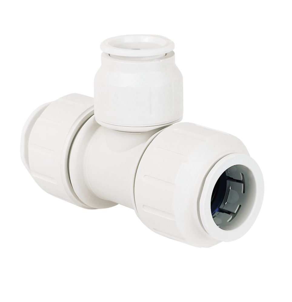 JG Speedfit  Plastic Push-Fit Reducing Tee 28mm x 28mm x 22mm