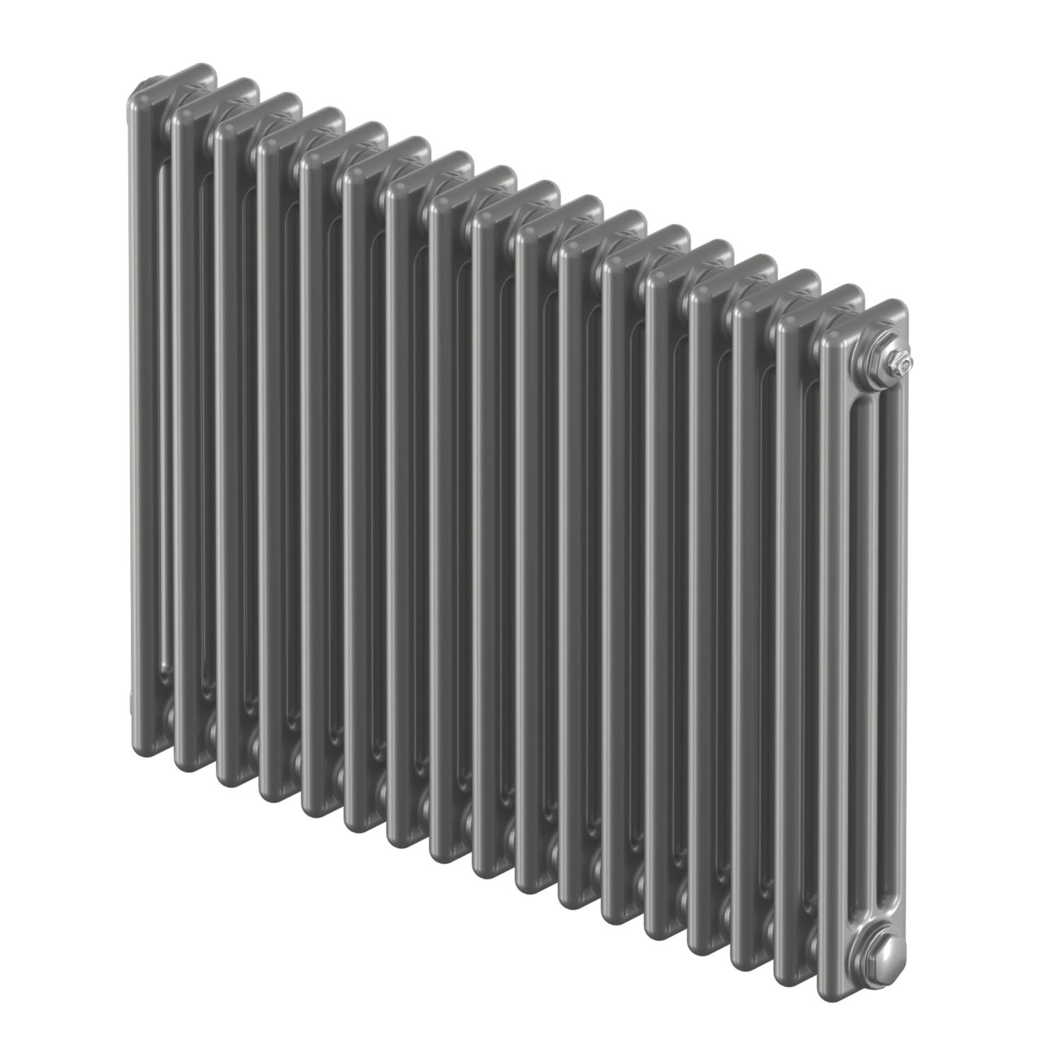 Acova 600mm x 812mm 3532BTU Silver Horizontal 3 Column Radiator (71625)