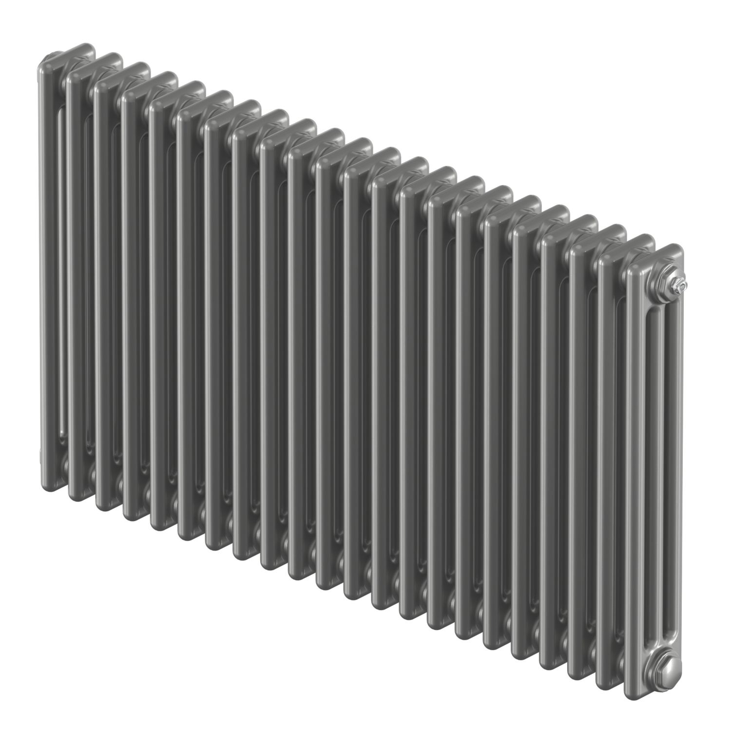 Acova 600mm x 1042mm 4571BTU Silver Horizontal 3 Column Radiator (71629)