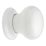 Essentials Porcelain Mortice Knobs 60mm Pair White