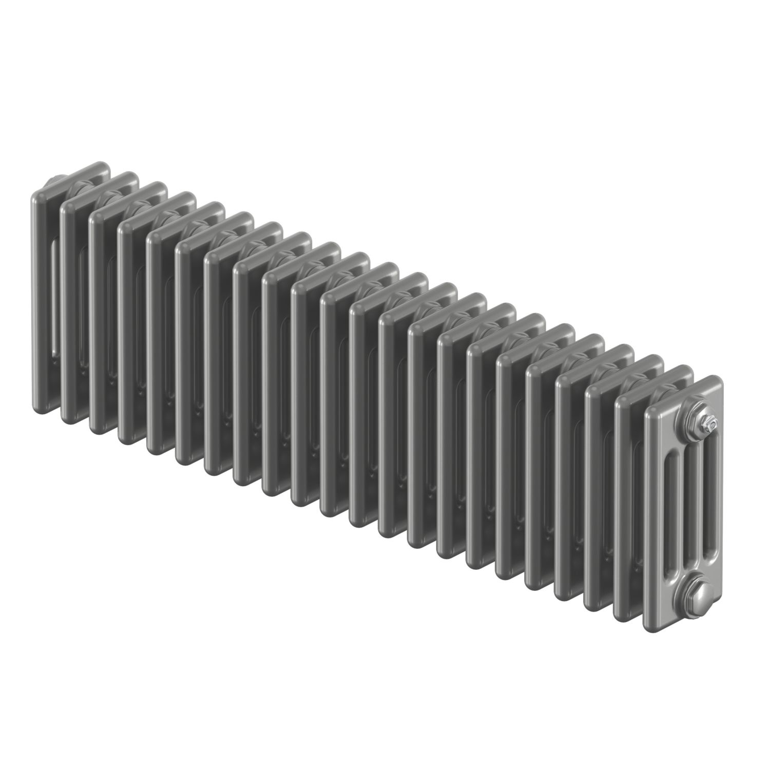 Acova 300mm x 1042mm 3145BTU Silver Horizontal 4 Column Radiator (71657)