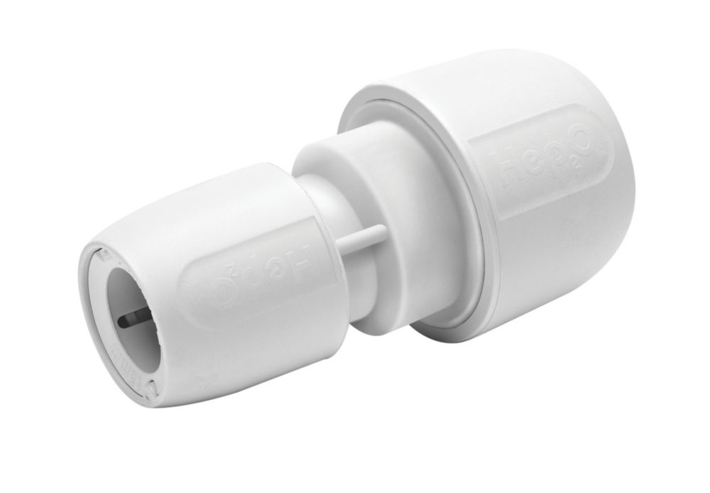 Hep2O  Plastic Push-Fit Reducing Coupler 15mm x 10mm