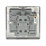 British General Nexus Metal 20A 1-Gang DP Control Switch Brushed Iridium with LED