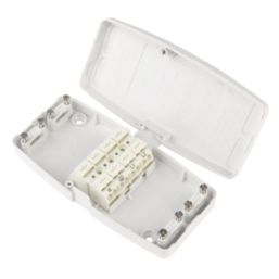 Hager J804 20A Maintenance Free Junction Box 65 x 30 x 140mm White