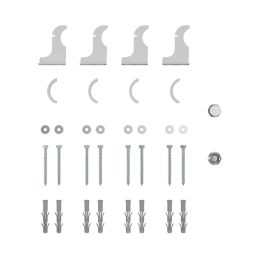 Flomasta  1800mm x 604mm 3468BTU White Vertical Designer Radiator