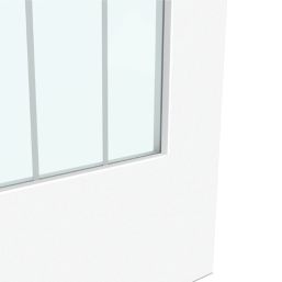 Green & Taylor P10 1-Clear Light Satin Painted White Wooden Cottage Internal Door 1981mm x 838mm