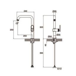 Clearwater Juno Monobloc Tap Chrome
