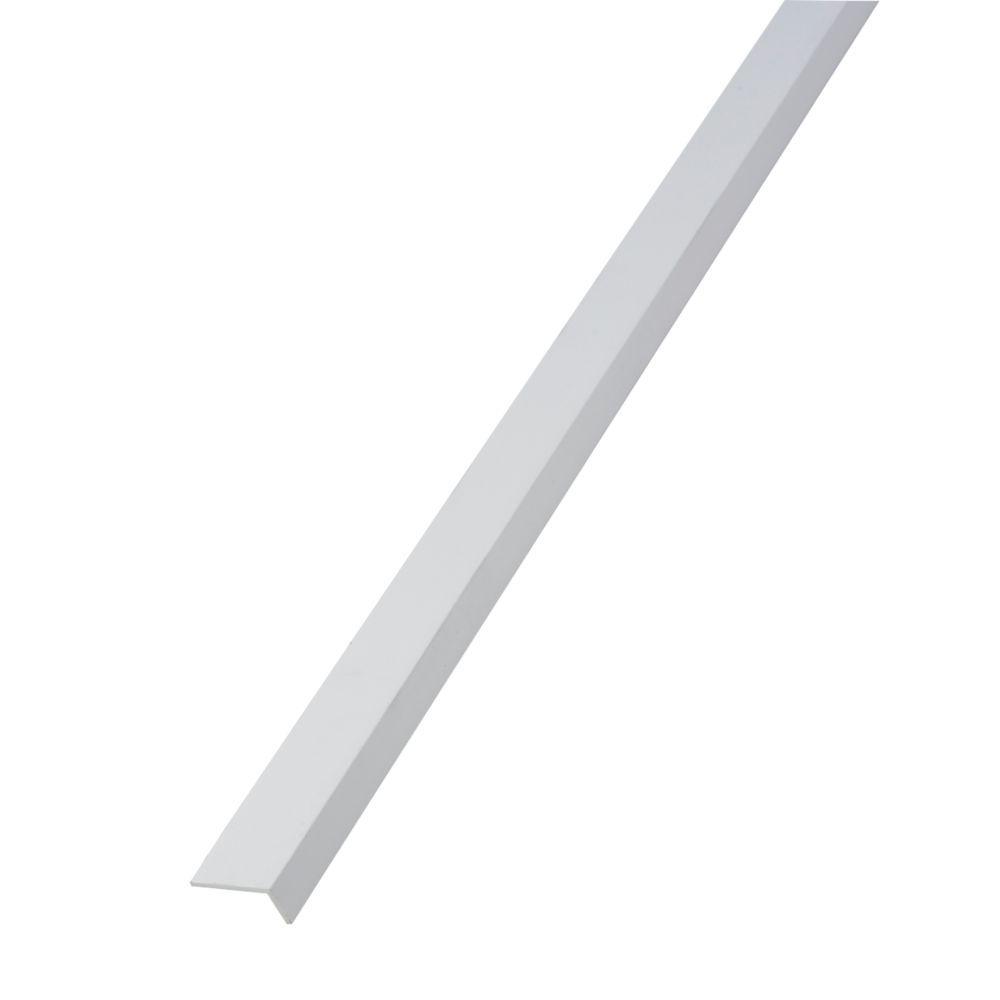 Rothley White Plastic Angle 1000mm x 10mm x 20mm Screwfix