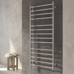 Reina 800mm x 500mm 358BTU Stainless Steel Flat Electric Towel Radiator