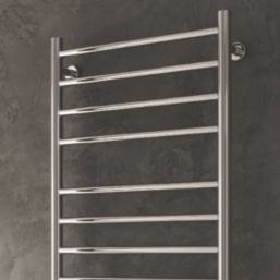 Reina 800mm x 500mm 358BTU Stainless Steel Flat Electric Towel Radiator
