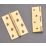 Polished Brass  Washered Butt Hinges 102mm x 67mm 2 Pack