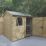 Forest Timberdale 8' x 6' 6" (Nominal) Reverse Apex Tongue & Groove Timber Shed with Base & Assembly