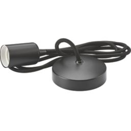 Knightsbridge  Contemporary Long Pendant Smoked Bronze