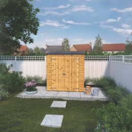 Mercia  6' x 2' 6" (Nominal) Pent Tongue & Groove Timber Shed