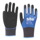 Site  Grip Gloves Blue / Black Small