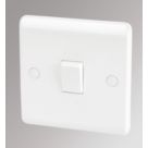 LAP  10AX 1-Gang 1-Way Light Switch  White