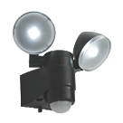 Saxby Laryn Outdoor LED Floodlight & PIR With PIR Sensor Black 2 x 2W 320lm