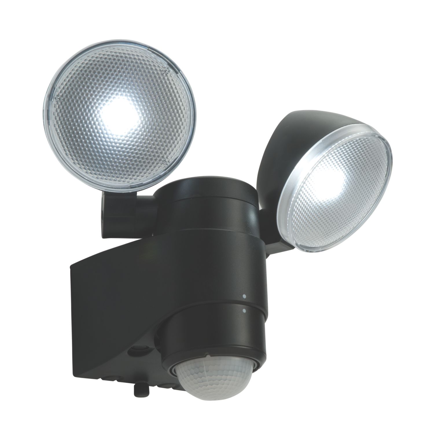 Saxby Laryn Outdoor LED Floodlight With PIR Sensor Black 2 x 2W 320lm (7172J)