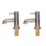 Swirl Ola Chrome 123mm Deck Mounted Lever 2 Tap Holes Bath Pillar Tap