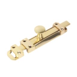 Heavy Duty Door Bolt Polished Brass 150mm