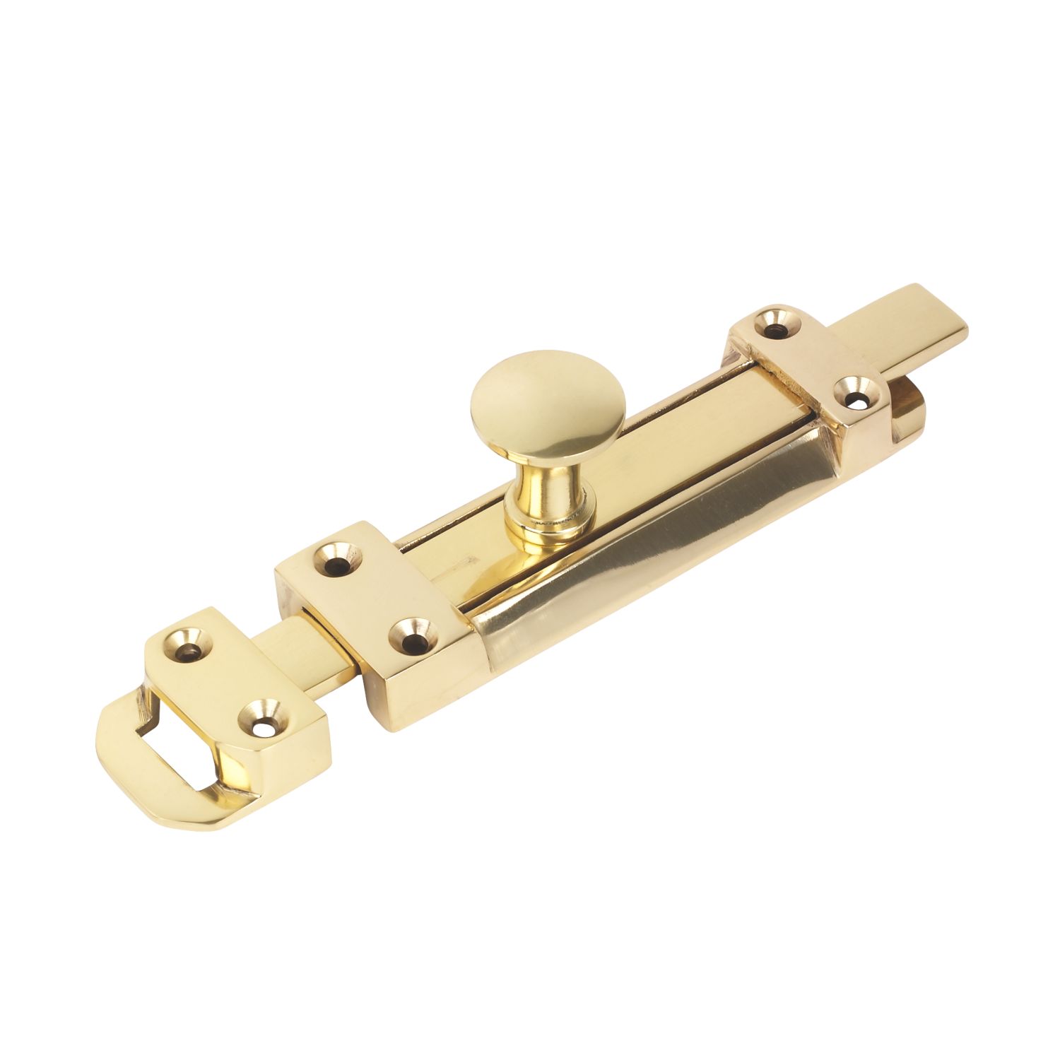 Heavy Duty Door Bolt Polished Brass 150mm (71747)