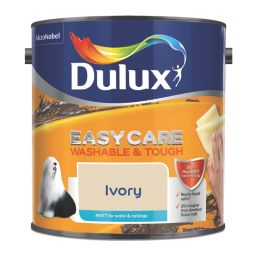 Dulux EasyCare Washable & Tough Matt Ivory Emulsion Paint 2.5Ltr
