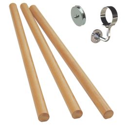 Richard Burbidge  White Oak Round Staircase Handrail Kit  3600mm