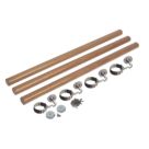 Richard Burbidge  White Oak Round Staircase Handrail Kit  3600mm