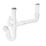McAlpine Double & 1 1/2 Bowl Sink Kit White 40mm