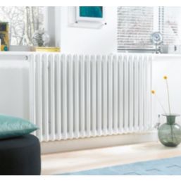 Acova 600mm x 1226mm 7079BTU White Horizontal 4 Column Radiator