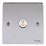 Schneider Electric Ultimate Low Profile 1-Gang Coaxial TV Socket Polished Chrome with White Inserts
