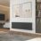 Azur 400mm x 1460mm 4412BTU Anthracite Horizontal 3 Column Radiator