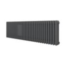 Azur 400mm x 1460mm 4412BTU Anthracite Horizontal 3 Column Radiator