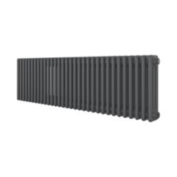 Azur 400mm x 1460mm 4412BTU Anthracite Horizontal 3 Column Radiator