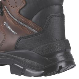U-Power Greenland Size 9  Dark Brown Water-Resistant  Safety Boots