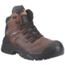 U-Power Greenland Size 9  Dark Brown Water-Resistant  Safety Boots