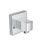 Bristan Contemporary Square Shower Wall Outlet Chrome-Plated 55mm