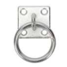 Essentials Steel Ring on Plates 50mm x 50mm 2 Pack