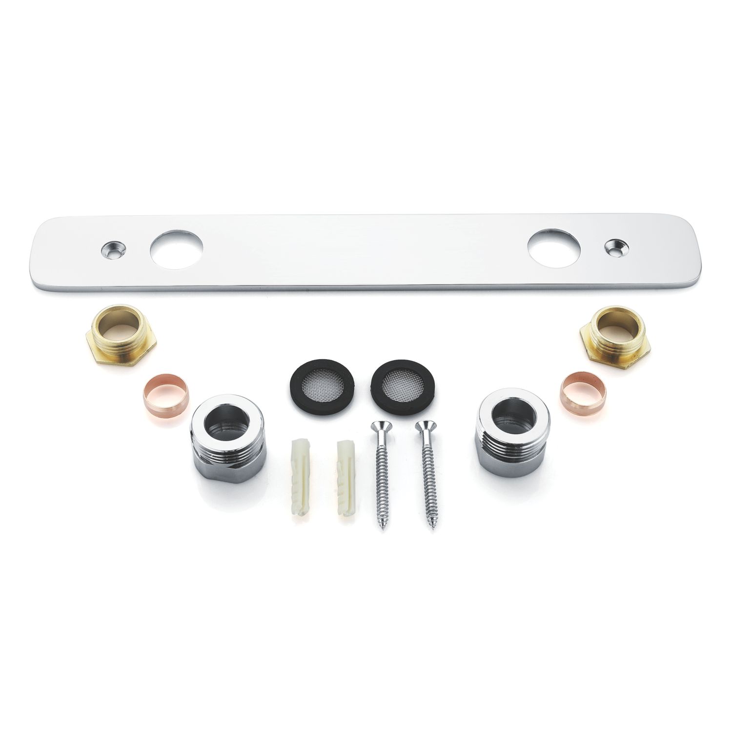 Highlife Bathrooms Shower Fixing Plate Chrome (717HL)